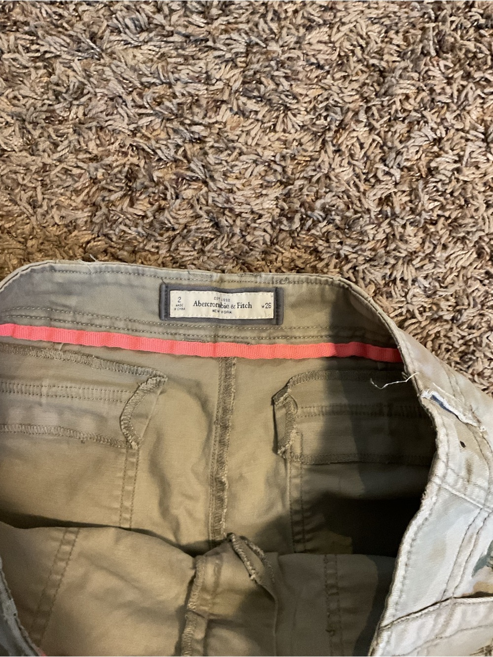 Abercrombie & Fitch Men’s Olive Relaxed Jeans